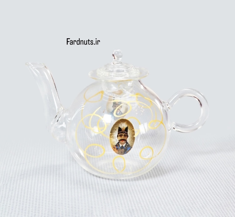  جعبه کادویی مخمل با زعفران سوپر نگین 10گرم‌ و هاون و قوری 